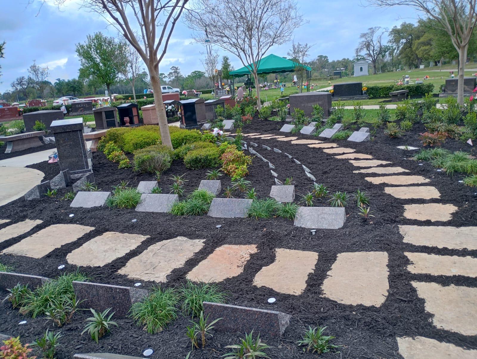 Cemetery landscaping