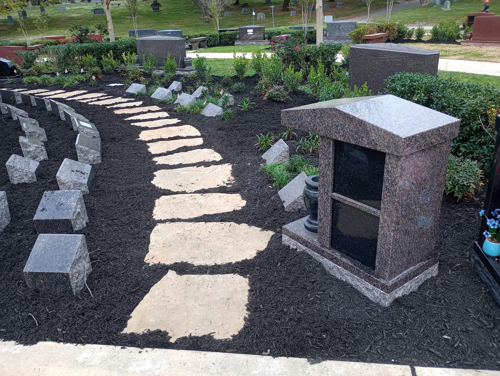 Cemetery landscaping
